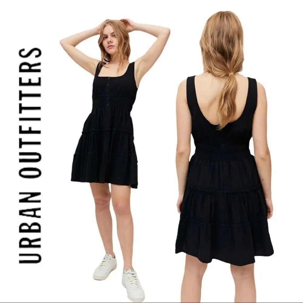 NEW Urban Outfitters UO Hailey Tiered Mini Dress S
